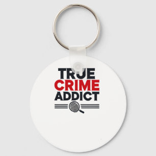 True Crime Addict Sticker Keychain