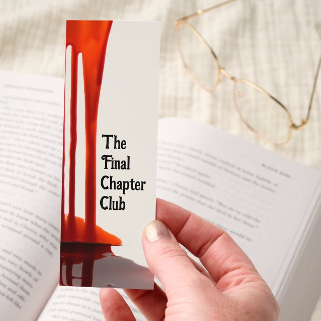 True Crime Book Club Bookmarks (Hand)
