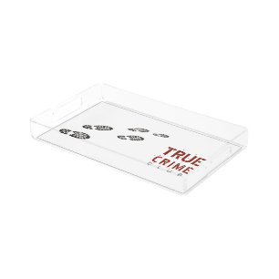 True Crime Club Party Serving Tray