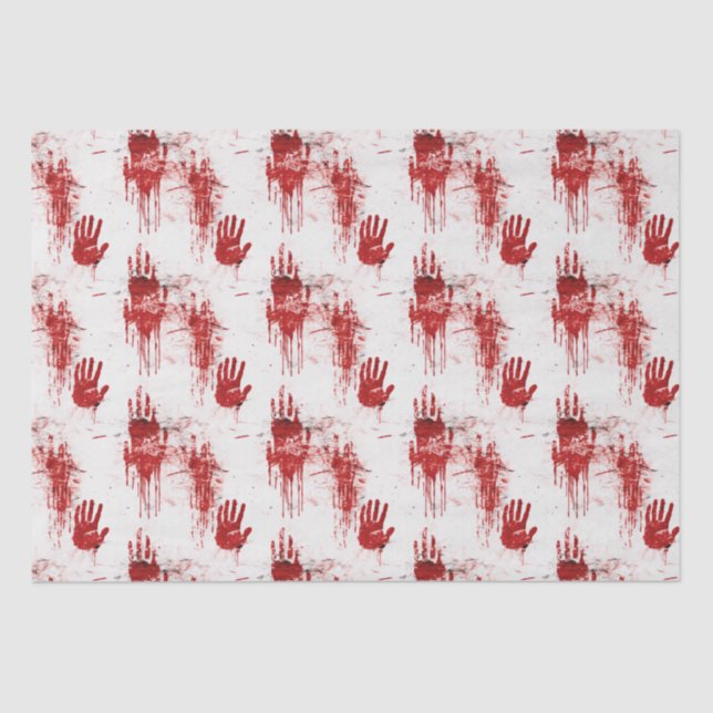 True Crime Horror Pattern Tissue Paper (Front)