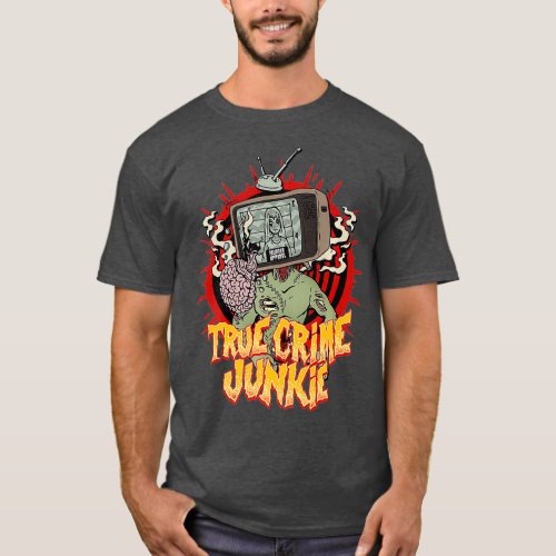 True Crime Junkie Serial Killer Mugshot Vintage T_Shirt