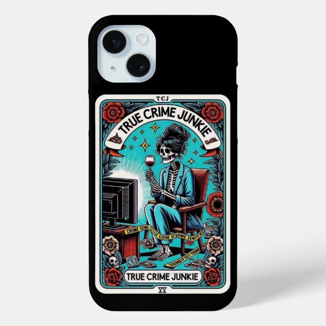 True Crime Junkie Tarot Card Collection Case-Mate iPhone Case (Back)