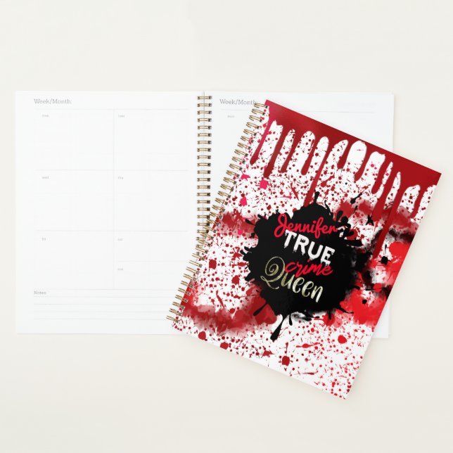 True Crime Queen Personalized Planner (Display)