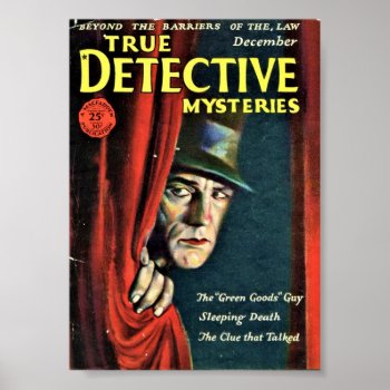 True Detective Mysteries - December Poster by Conceptitude at Zazzle
