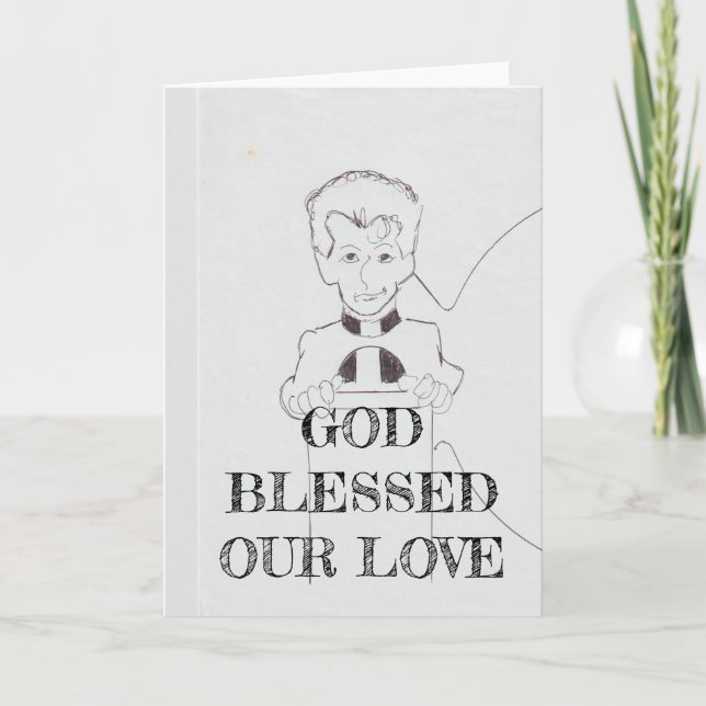 True Faith Designs-God Blessed Our Love card (Front)