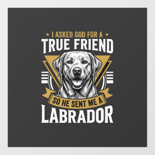 True Friend Labrador Dog Floor Decals