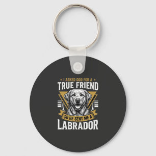 True Friend Labrador Dog Keychain