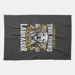 True Friend Labrador Dog Kitchen Towel