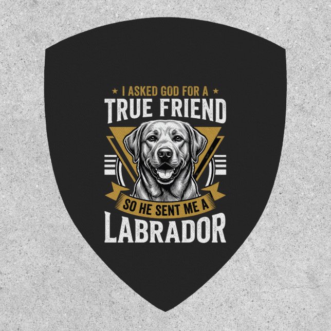 True Friend Labrador Dog Patch (Front)