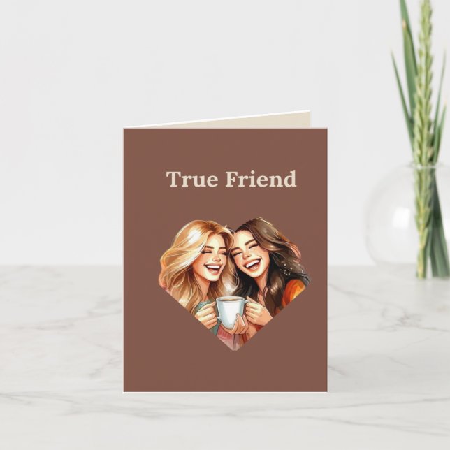 True Friend Letterpress Thank You Card (Front)