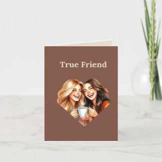 True Friend Letterpress Thank You Card