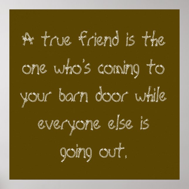 True Friend Poster (Front)