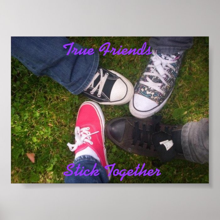 True Friends Poster (purple font)