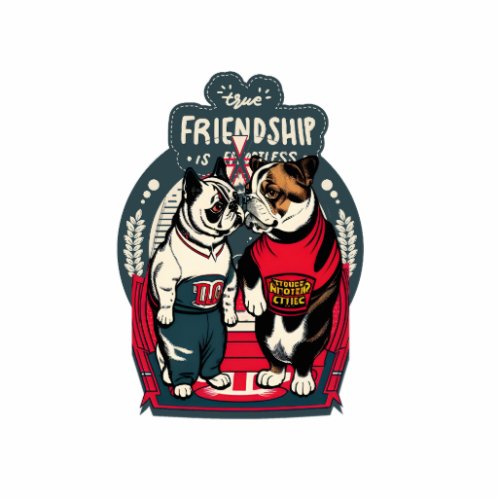 True friendship Classic Comic Bulldogs Friendship  Cutout