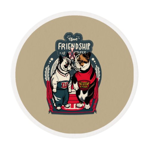 True friendship Classic Comic Bulldogs Friendship  Edible Frosting Rounds