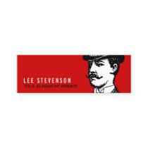 True Gentleman Card Vintage Hipster Red and Black