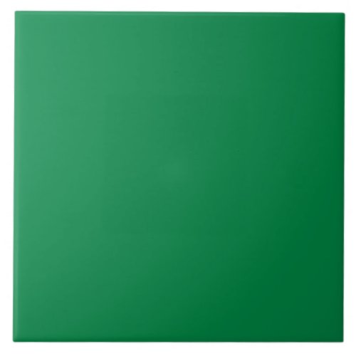 True Green bright solid color Ceramic Tile
