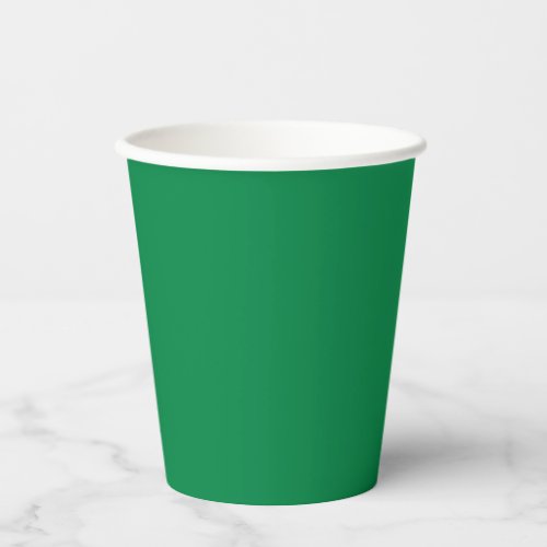 True Green bright solid color Paper Cups