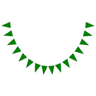 True Green Bunting Flags