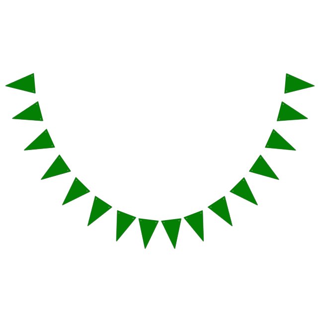 True Green Bunting Flags (All)