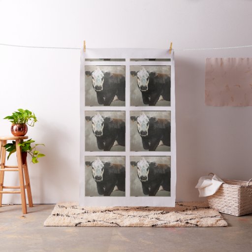 True Grit Cow fabric