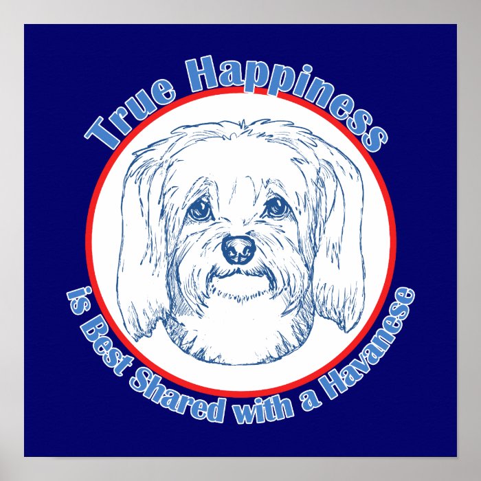 True Happiness with a Havanese Posters
