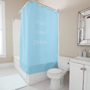 True Inner Peace Minimalistic Shower Curtain