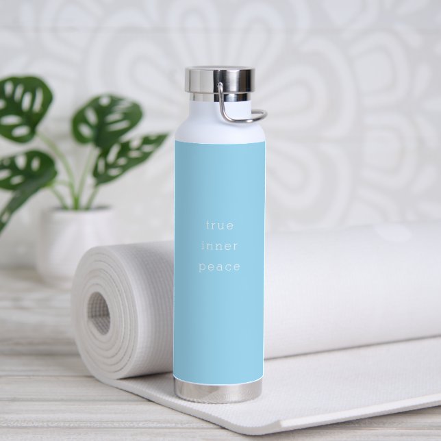 True Inner Peace Minimalistic Water Bottle (Yoga (Rotated))