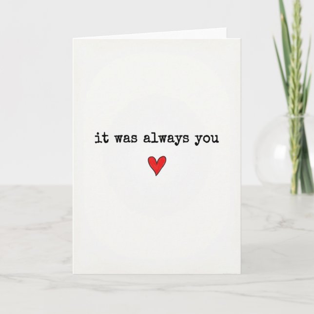 True Love Always You Card (Front)