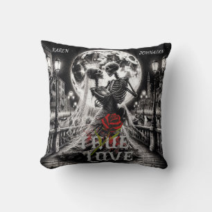True Love Beyond , Custom Names  Throw Pillow