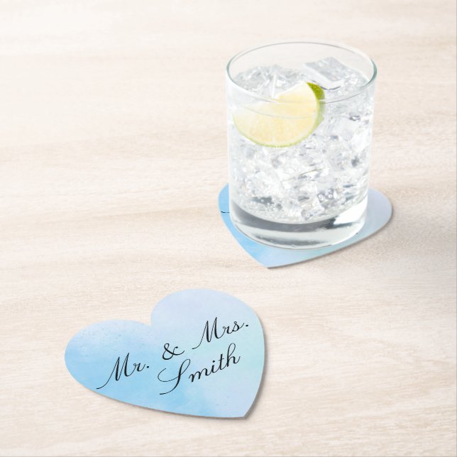 "True Love Blue" Paper Coaster (Insitu)