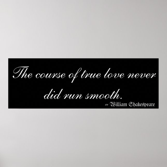 True Love by William Shakespeare Poster (Front)