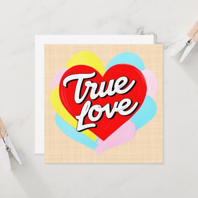 True Love Card (Front/Back In Situ)