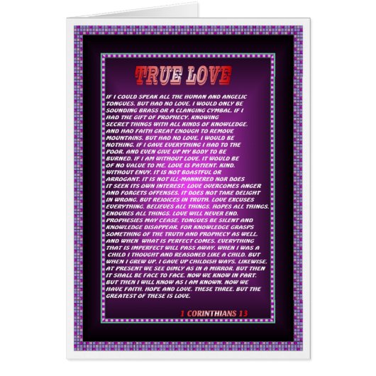 TRUE LOVE CARDS (Front)