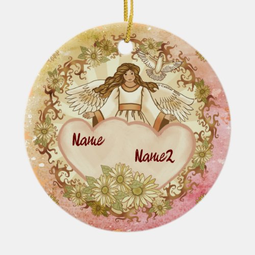 True Love Christian Angel custom name ornament