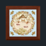 True Love Christian Angel Gift Box<br><div class="desc">True Love Angel gift box by ArtMuvz Illustration. Matching Customizable angel gifts and apparel. Angel gifts are a thoughtful and meaningful way to show someone you care. Whether you're looking for a gift for a friend, family member, or loved one, there's an angel gift that's perfect for them.Angel gifts can...</div>