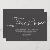 True Love Collection | Wedding Invitation (Front/Back)