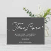 True Love Collection | Wedding Invitation (Standing Front)