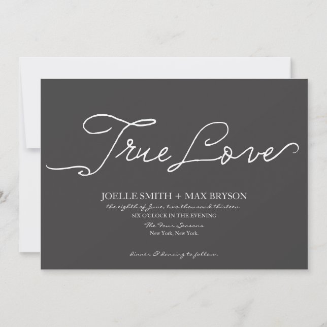 True Love Collection | Wedding Invitation (Front)