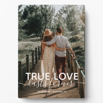 True Love Couple Photo Plaque by antiquechandelier at Zazzle