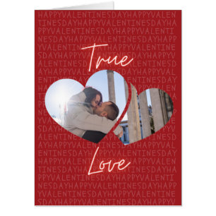 True Love Custom Photo Valentine Giant Card