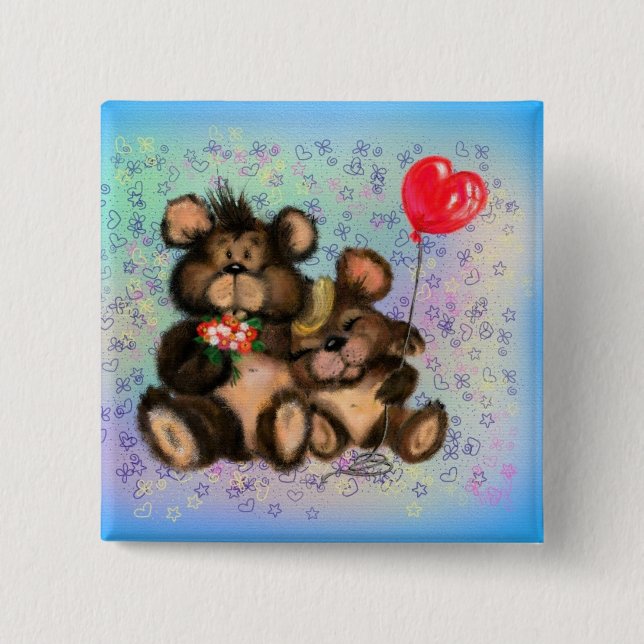 True Love - Cute Button (Front)
