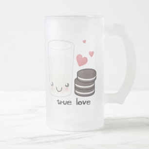 True Love Frosted Glass Beer Mug