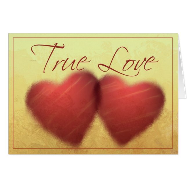 True love Heart cards (Front Horizontal)