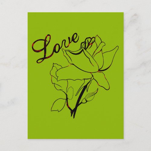 True Love Heart Roses Valentines Day Sweetest Holiday Postcard