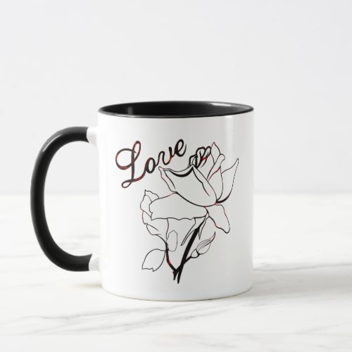 True Love Heart Roses Valentines Day Sweetest Mug