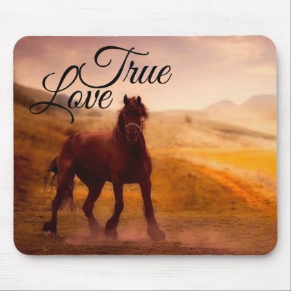 True Love Horse Mouse Pad