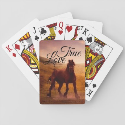True Love Horse Playing Cards