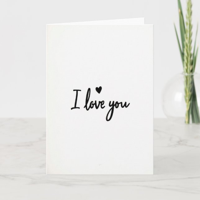 True Love I Love You Card (Front)
