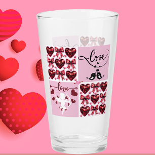True Love in Pink  Glass